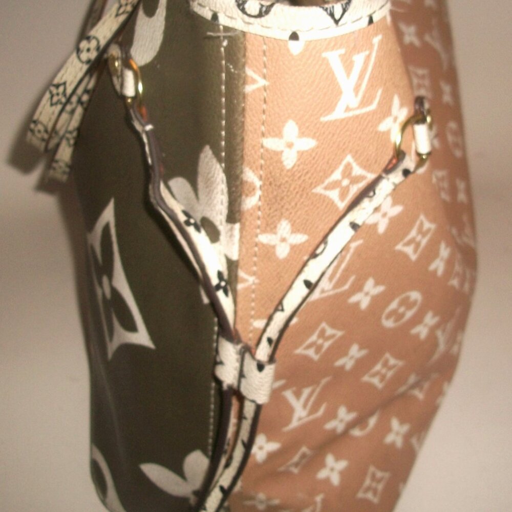 Huge PVC Shoulder Tote in Style of Monogram Shoulder Tote NOT Louis Vuitton - Picture 10 of 11